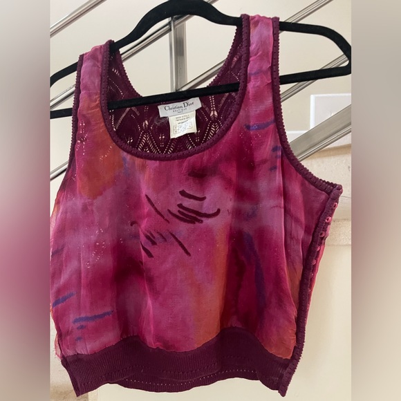 VINTAGE CHRISTIAN DIOR TOP - Picture 1 of 15